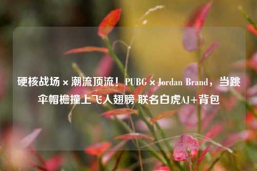硬核战场×潮流顶流！PUBG×Jordan Brand，当跳伞帽檐撞上飞人翅膀 联名白虎AJ+背包