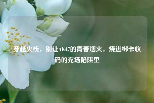 穿越火线，别让AK47的青春烟火，烧进绑卡收码的充场陷阱里