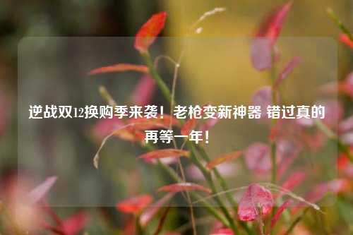 逆战双12换购季来袭！老枪变新神器 错过真的再等一年！