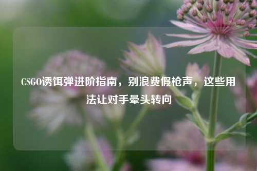 CSGO诱饵弹进阶指南，别浪费假枪声，这些用法让对手晕头转向