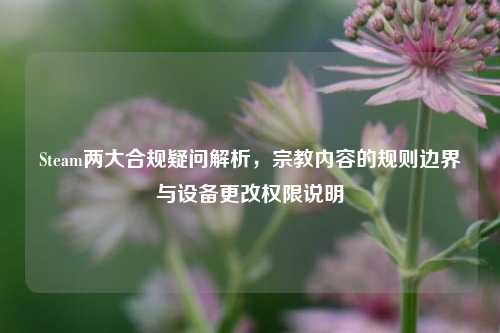 Steam两大合规疑问解析,宗教内容的规则边界与设备更改权限说明
