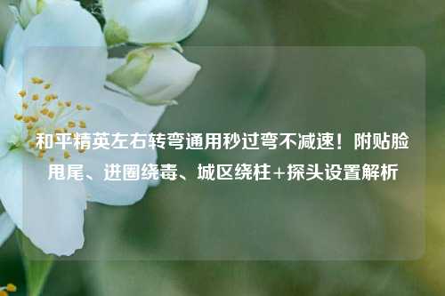 和平精英左右转弯通用秒过弯不减速!附贴脸甩尾、进圈绕毒、城区绕柱+探头设置解析