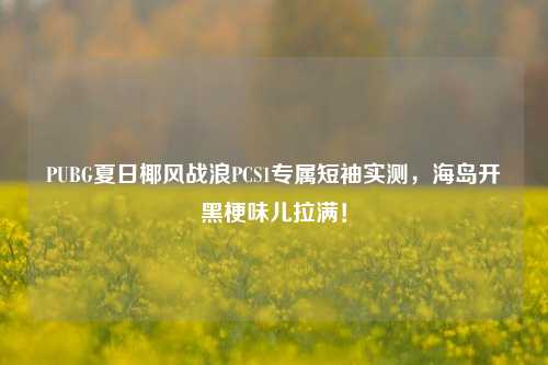 PUBG夏日椰风战浪PCS1专属短袖实测，海岛开黑梗味儿拉满！