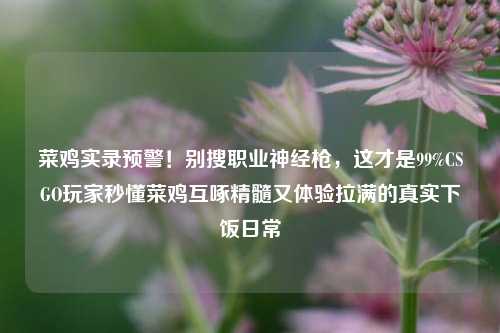 菜鸡实录预警!别搜职业神经枪,这才是99%CSGO玩家秒懂菜鸡互啄精髓又体验拉满的真实下饭日常