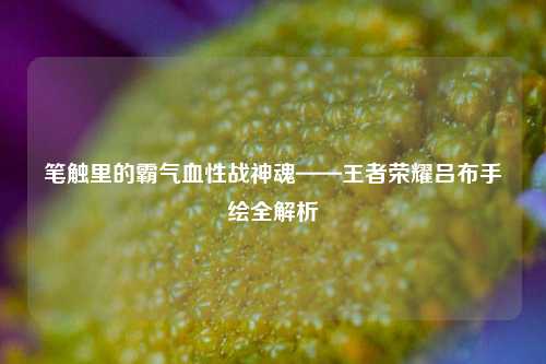 笔触里的霸气血性战神魂——王者荣耀吕布手绘全解析