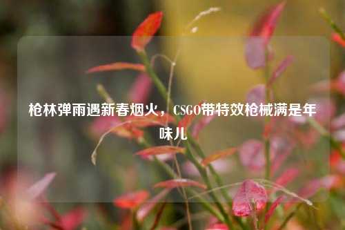 枪林弹雨遇新春烟火,CSGO带特效枪械满是年味儿