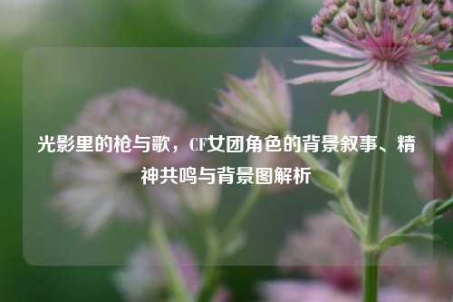 光影里的枪与歌,CF女团角色的背景叙事、精神共鸣与背景图解析