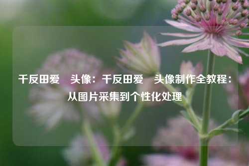 千反田爱瑠头像：千反田爱瑠头像制作全教程：从图片采集到个性化处理