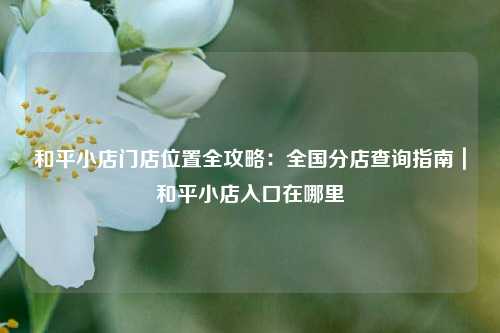 和平小店门店位置全攻略:全国分店查询指南|和平小店入口在哪里